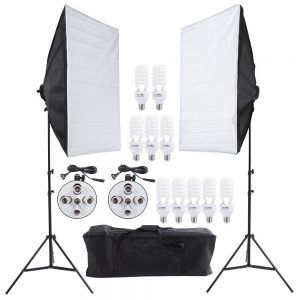 Kit de iluminación completo Andoer con bolsa de transporte